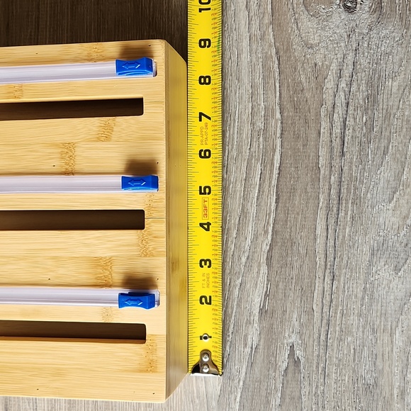 Bamboo plastic wrap/foil holder - Picture 4 of 8